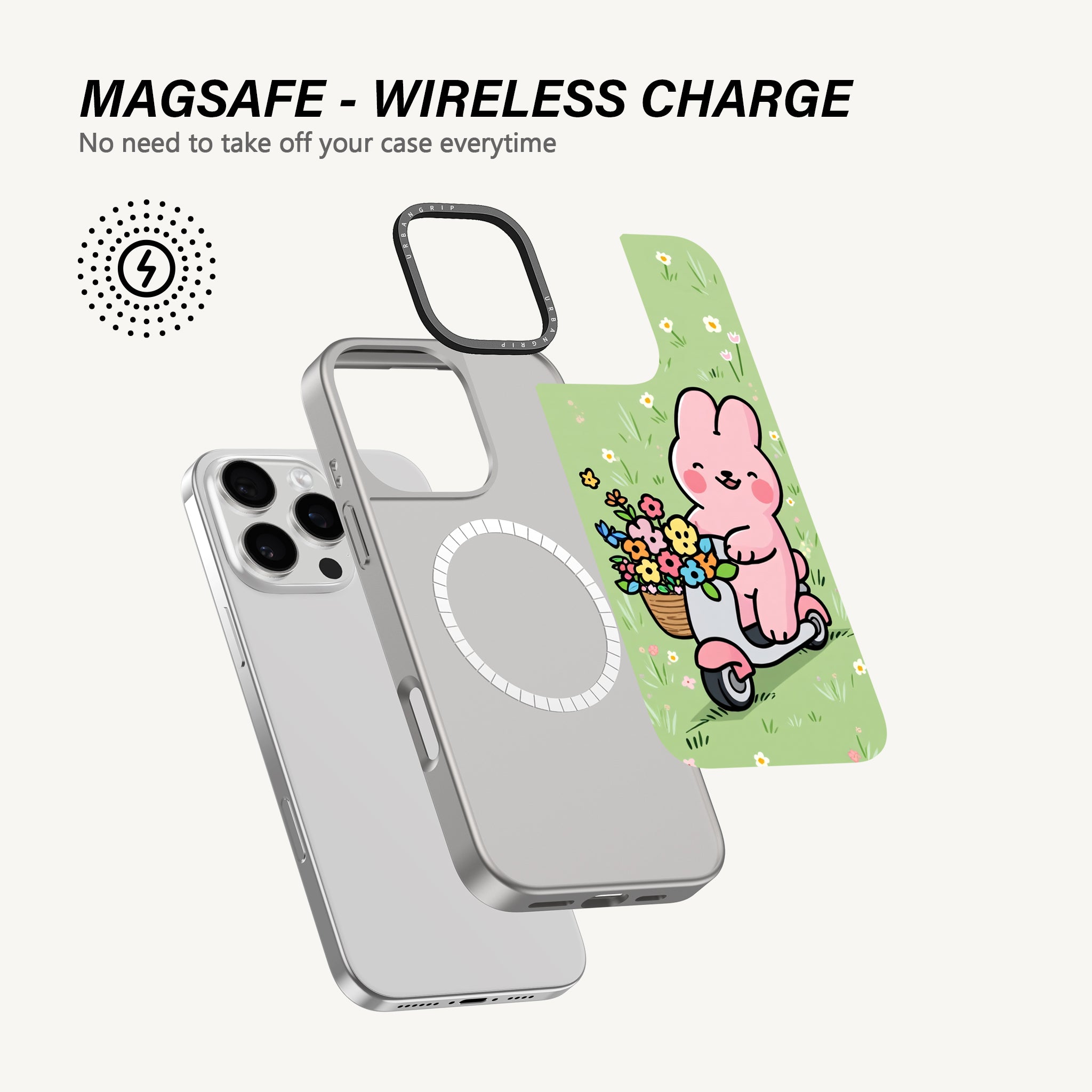 Bunny Riding Cycle Case - MagSafe