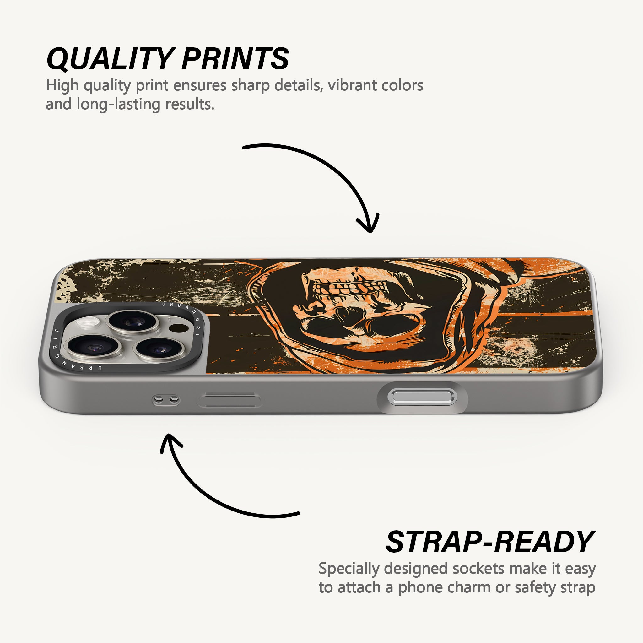 Grunge Hooded Skull Case - MagSafe