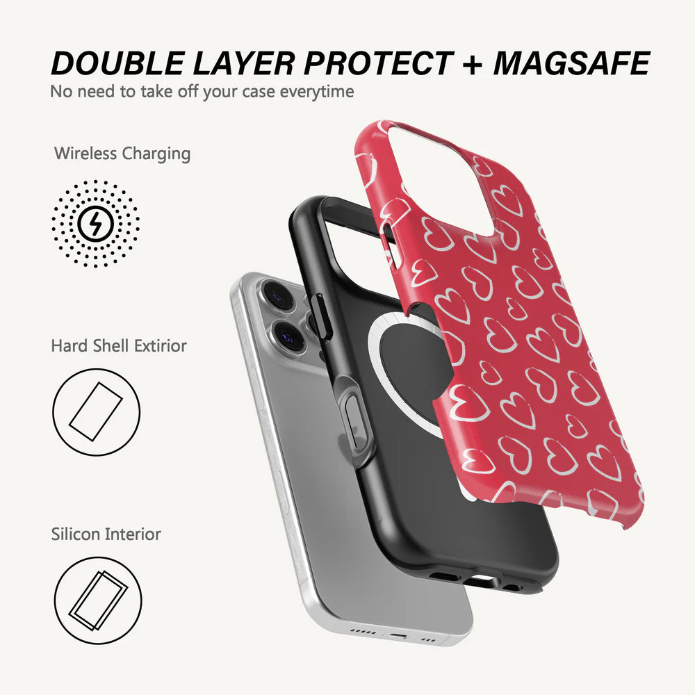 Bold Hearts Case - Tough MagSafe
