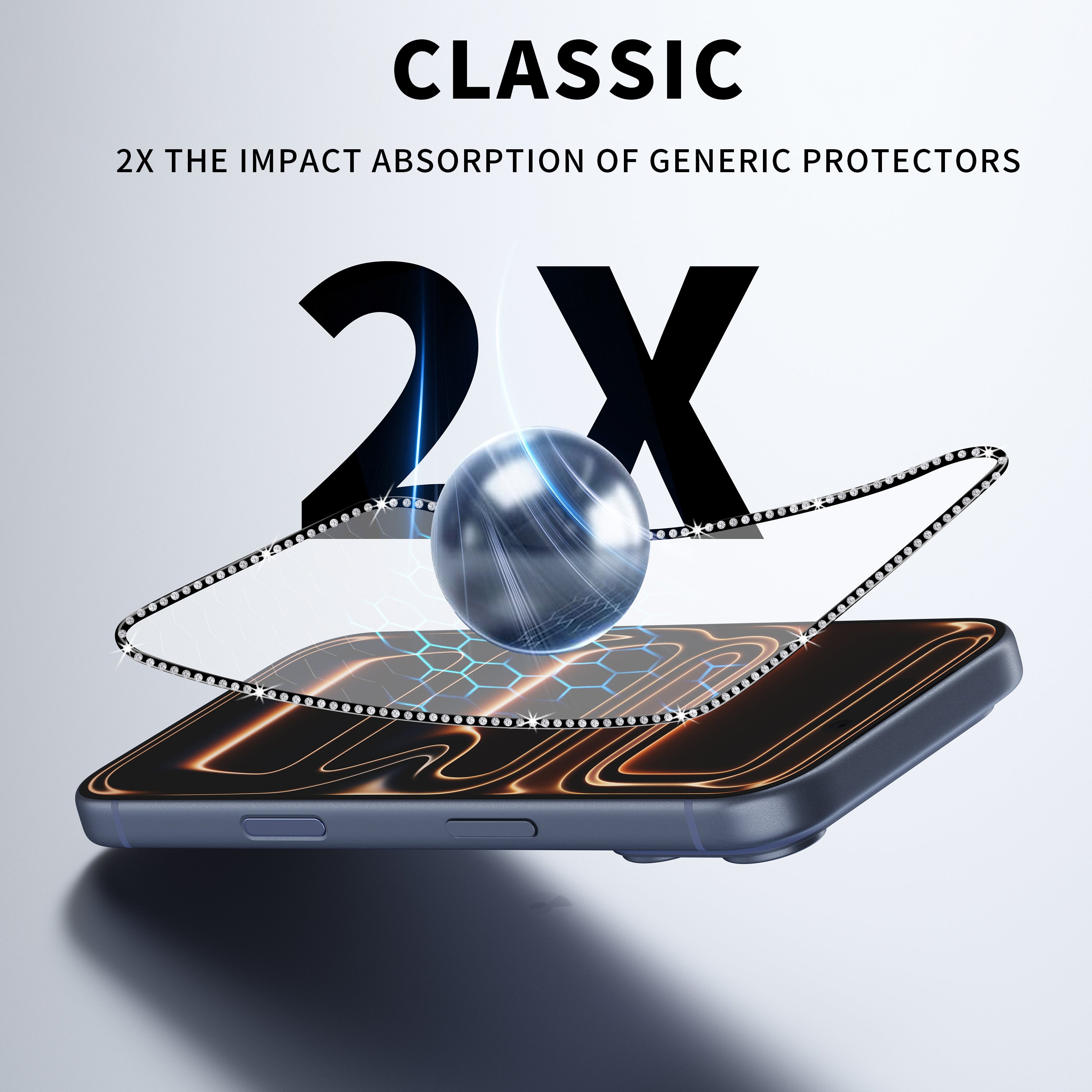 Diamond-Edge Tempered Glass Screen Protector