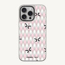 Pink Plaid Ribbon Case - MagSafe