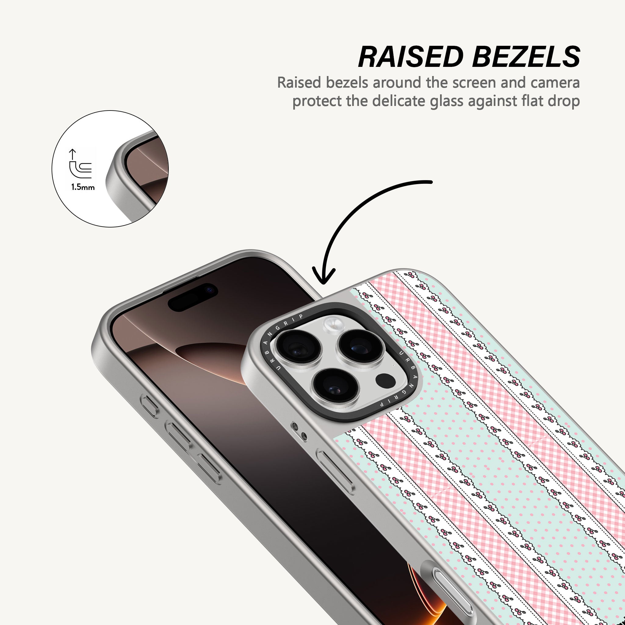 Pastel Bloom Stripe Case - MagSafe