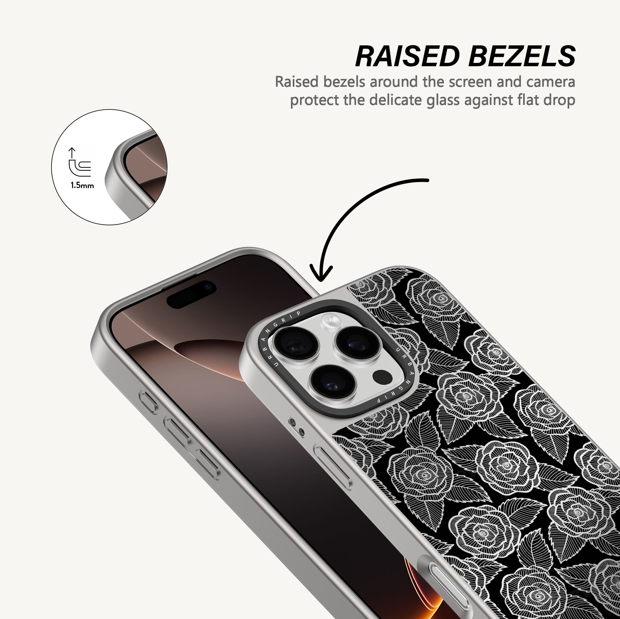 Monochrome Bloom Case - MagSafe