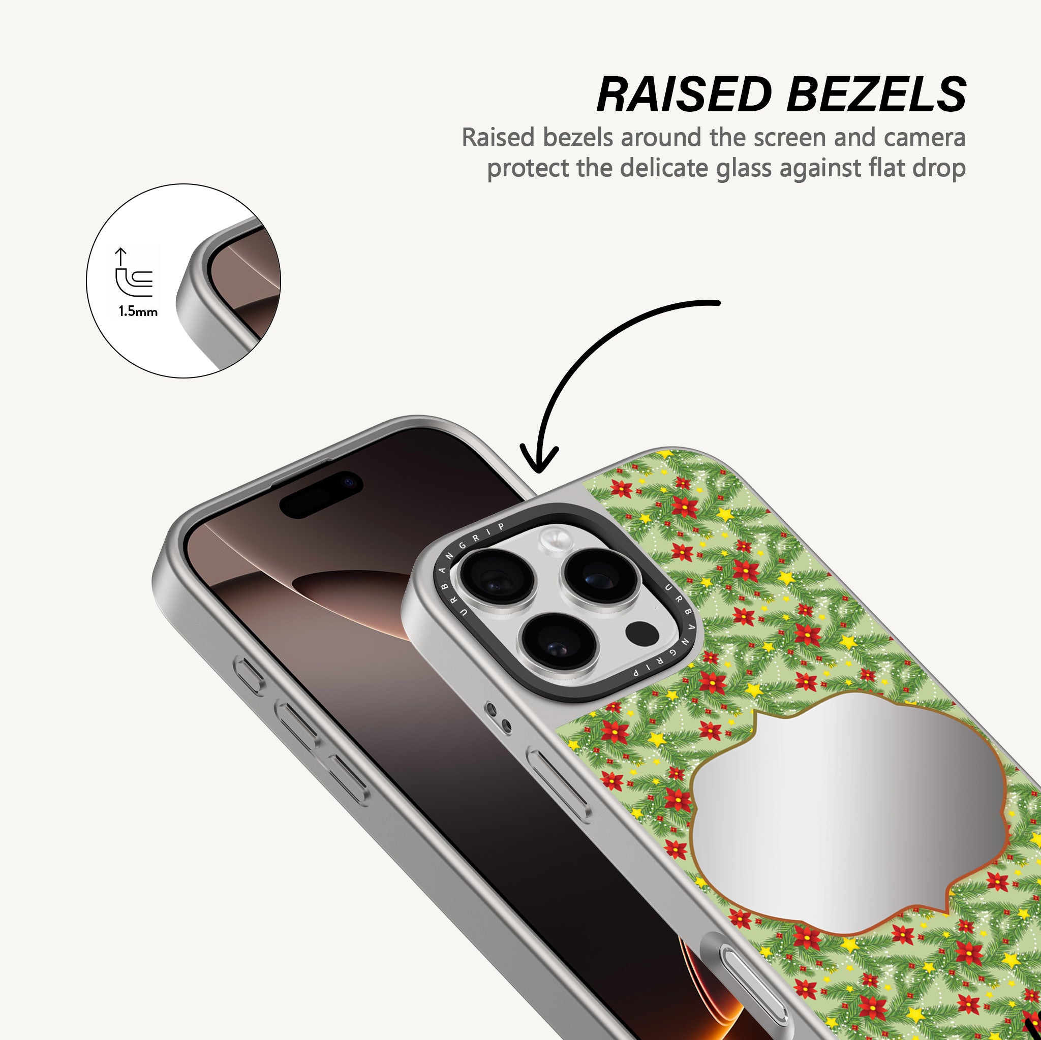 Holiday Reflection Mirror Case