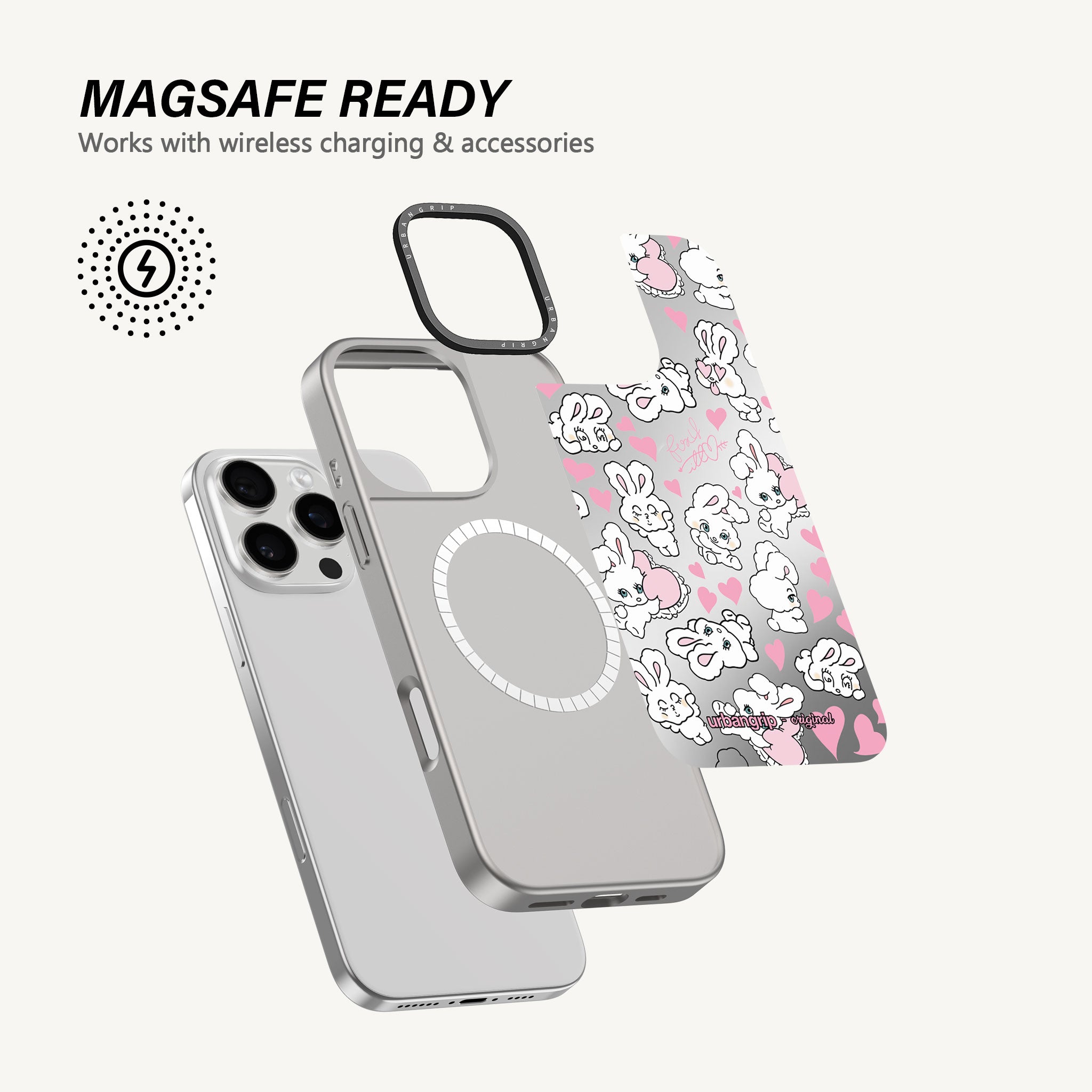 Bunny 100% Heart Case - MagSafe