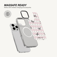 Pink Plaid Ribbon Case - MagSafe
