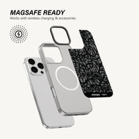 Noir Leaf Fusion Case - MagSafe
