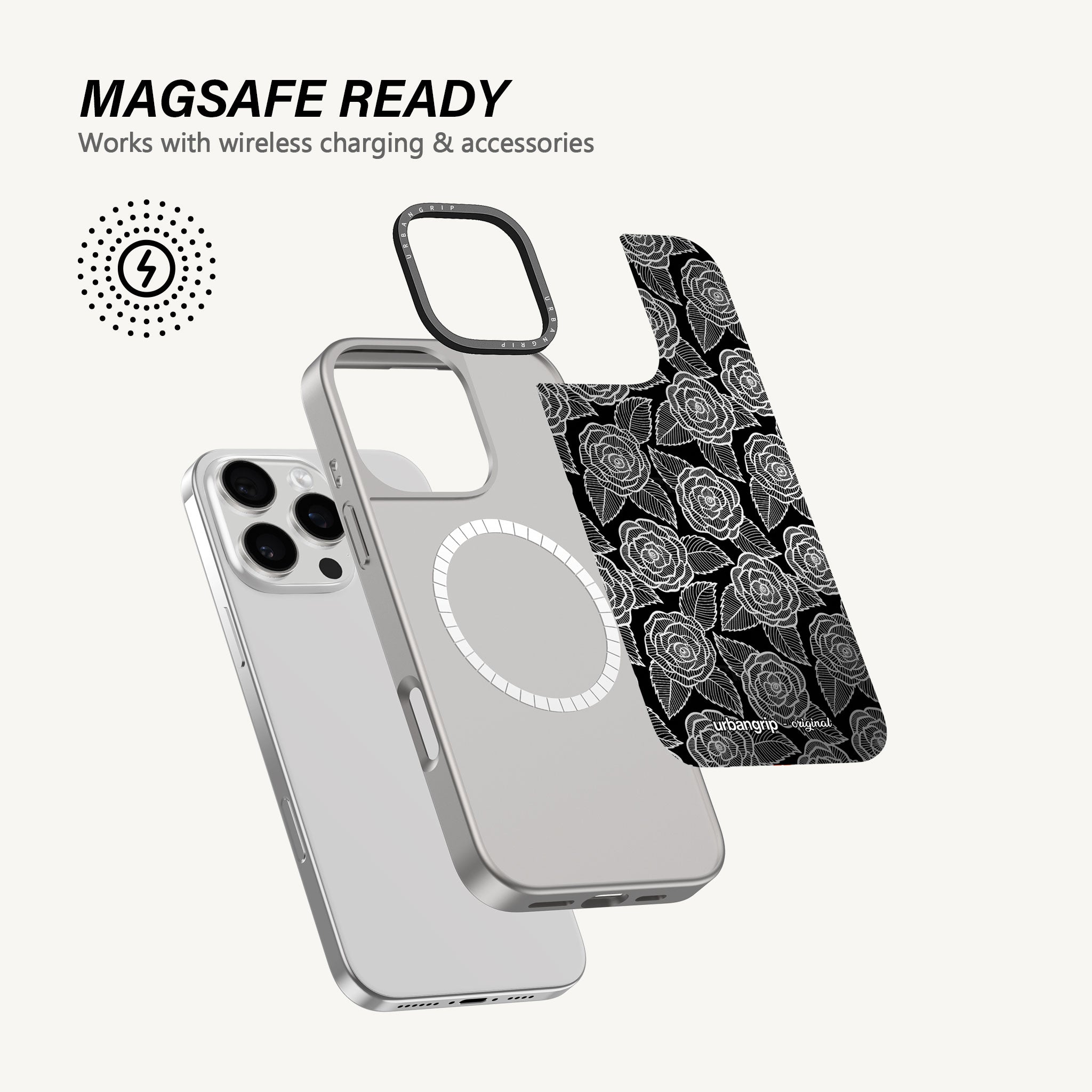 Monochrome Bloom Case - MagSafe