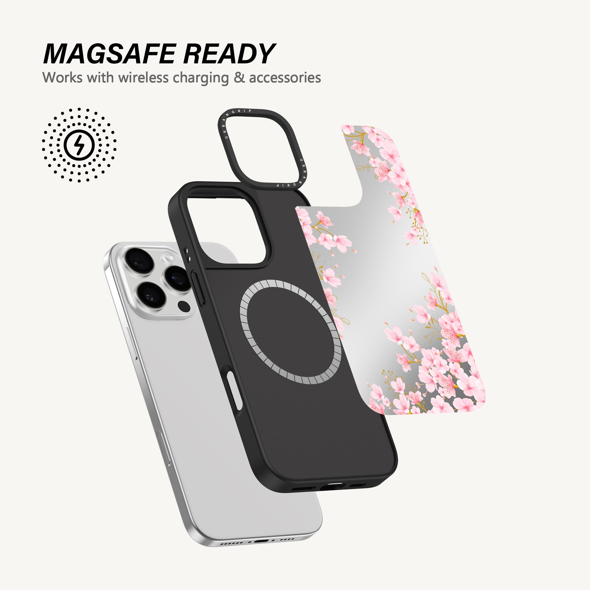 Blossom Freeze Mirror Elegance Case - MagSafe