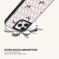 Pink Plaid Ribbon Case - MagSafe