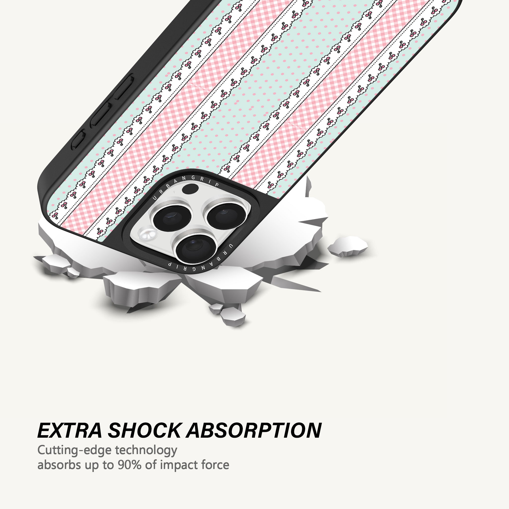 Pastel Bloom Stripe Case - MagSafe