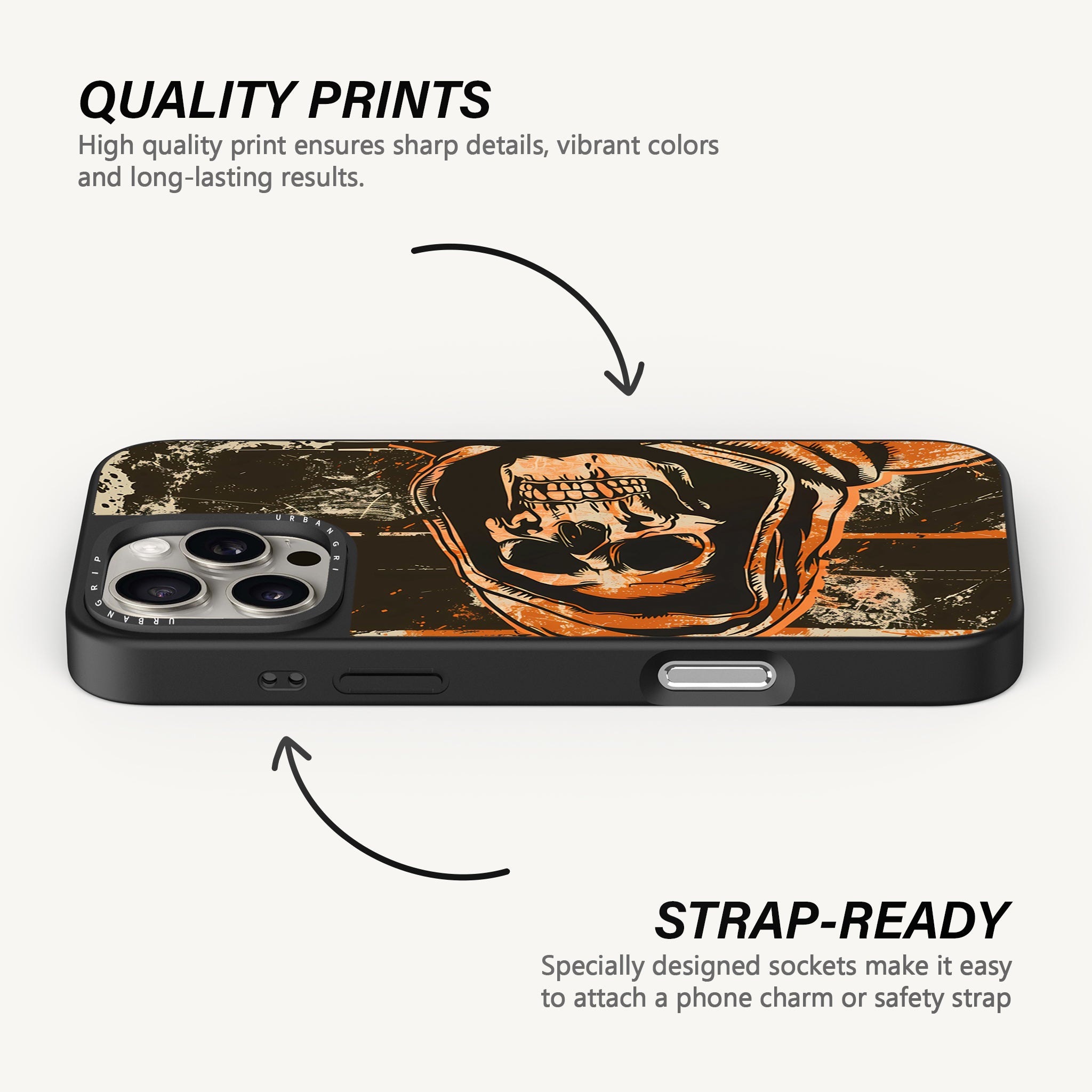 Grunge Hooded Skull Case - MagSafe