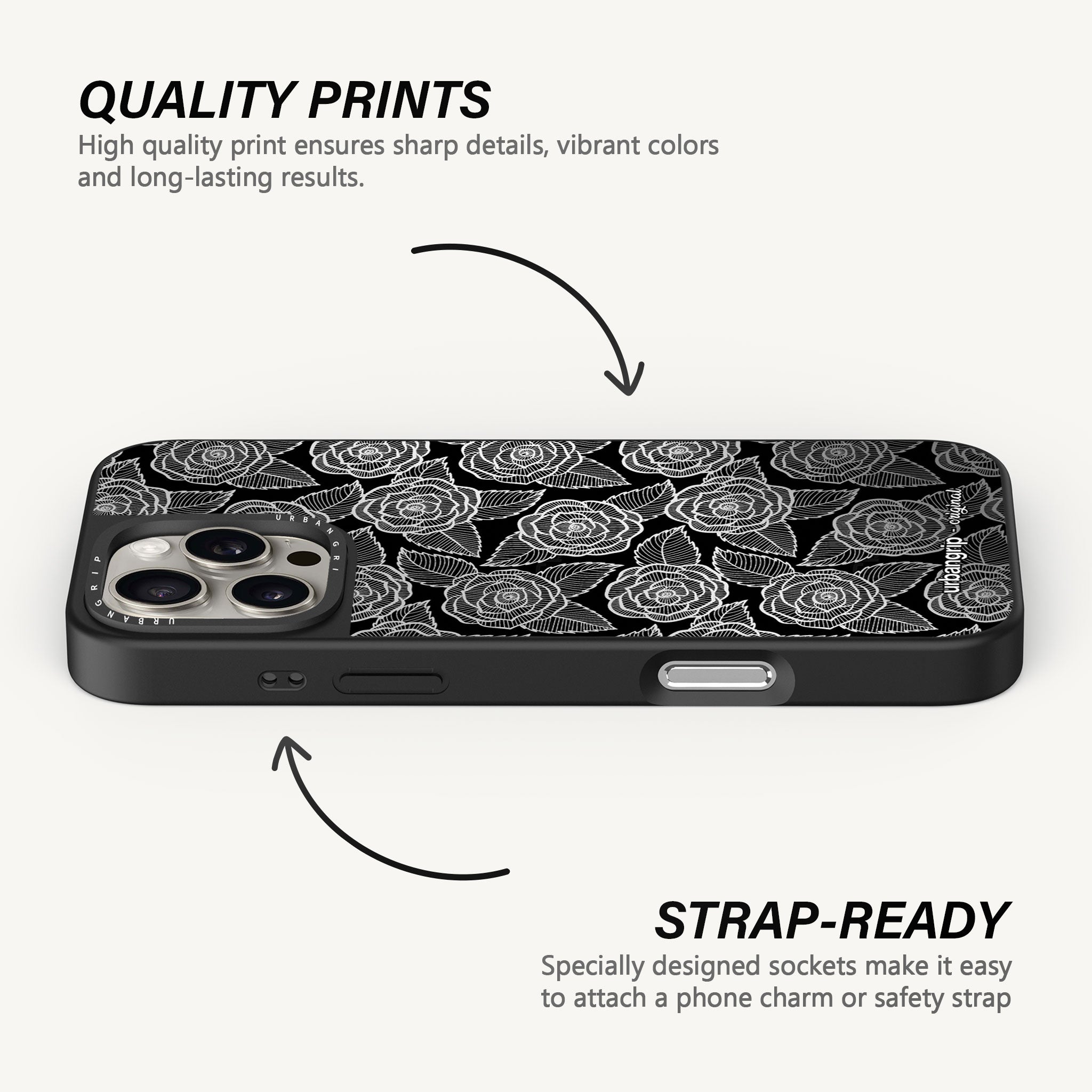 Monochrome Bloom Case - MagSafe