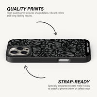 Noir Leaf Fusion Case - MagSafe