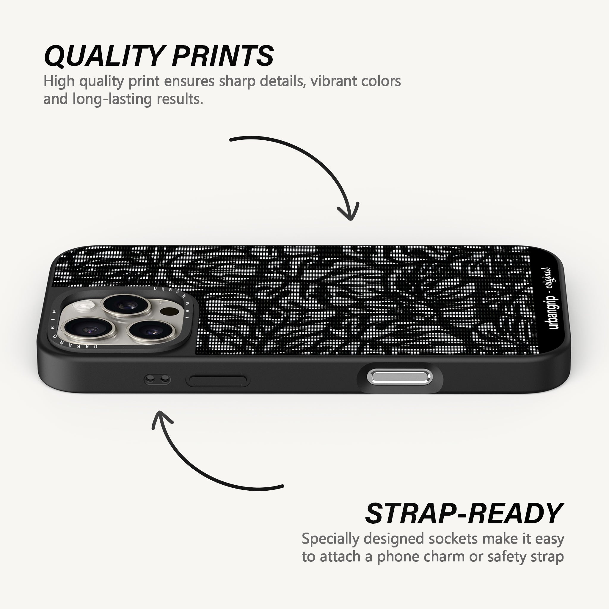 Noir Leaf Fusion Case - MagSafe