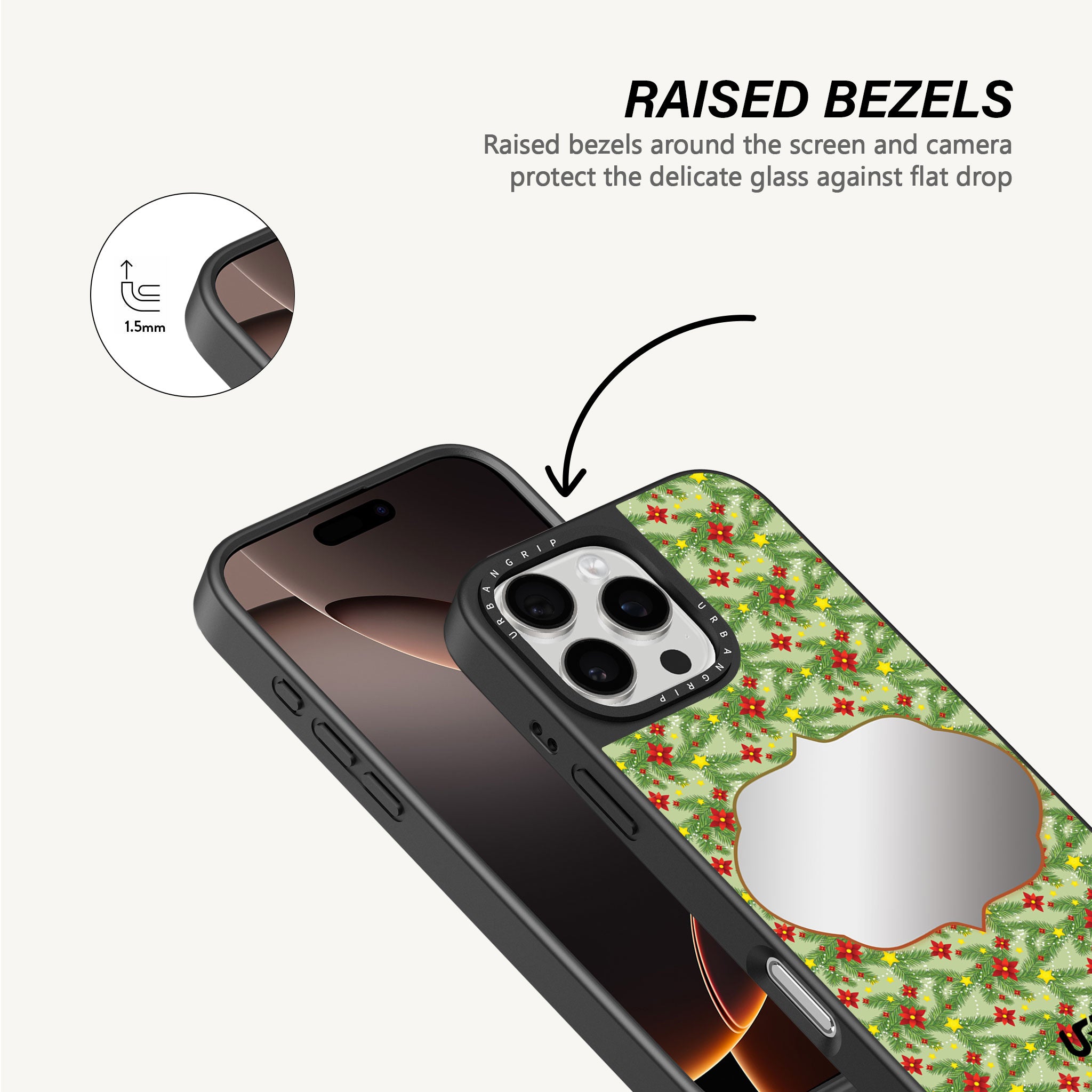 Holiday Reflection Mirror Case