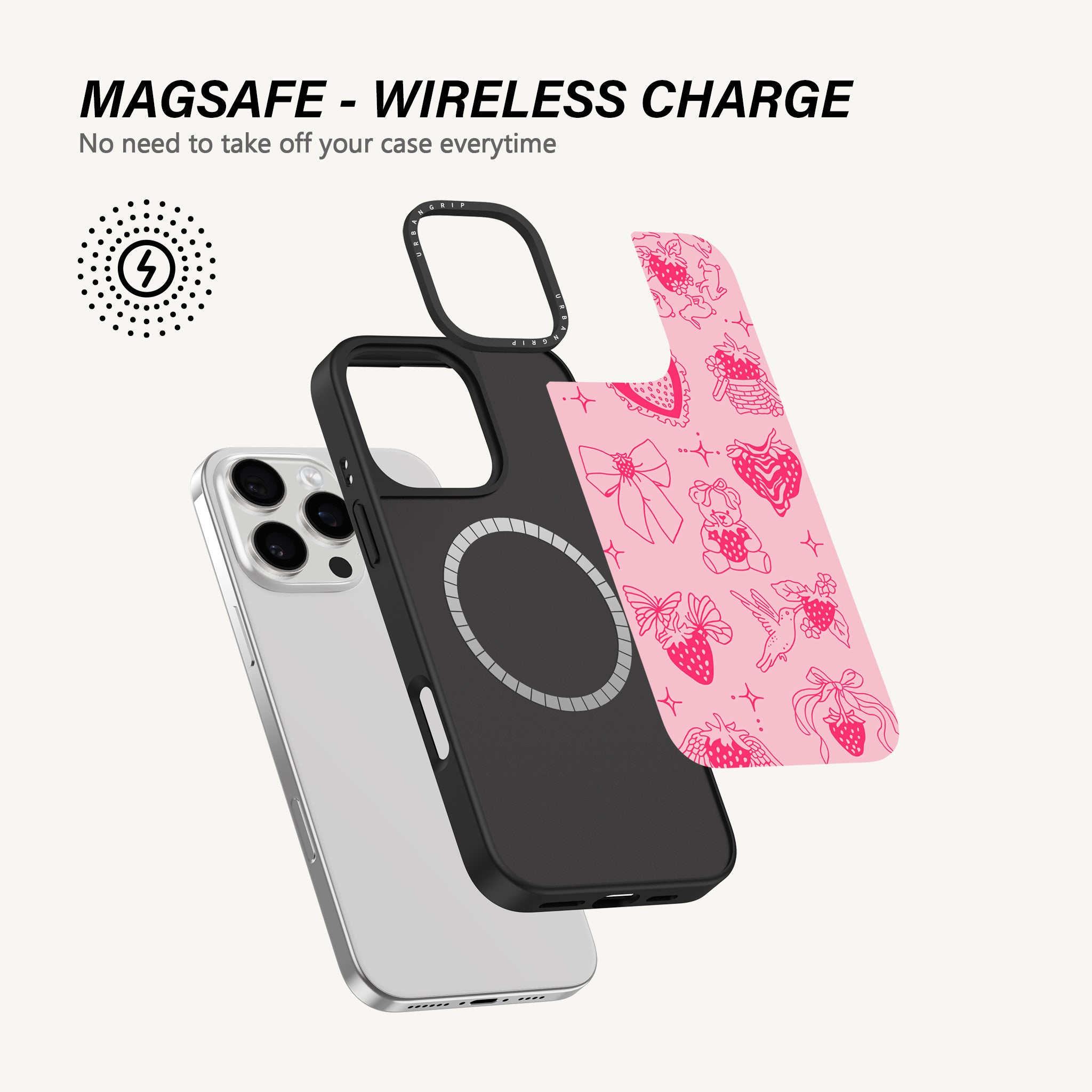 Strawberry Teddy Case - MagSafe