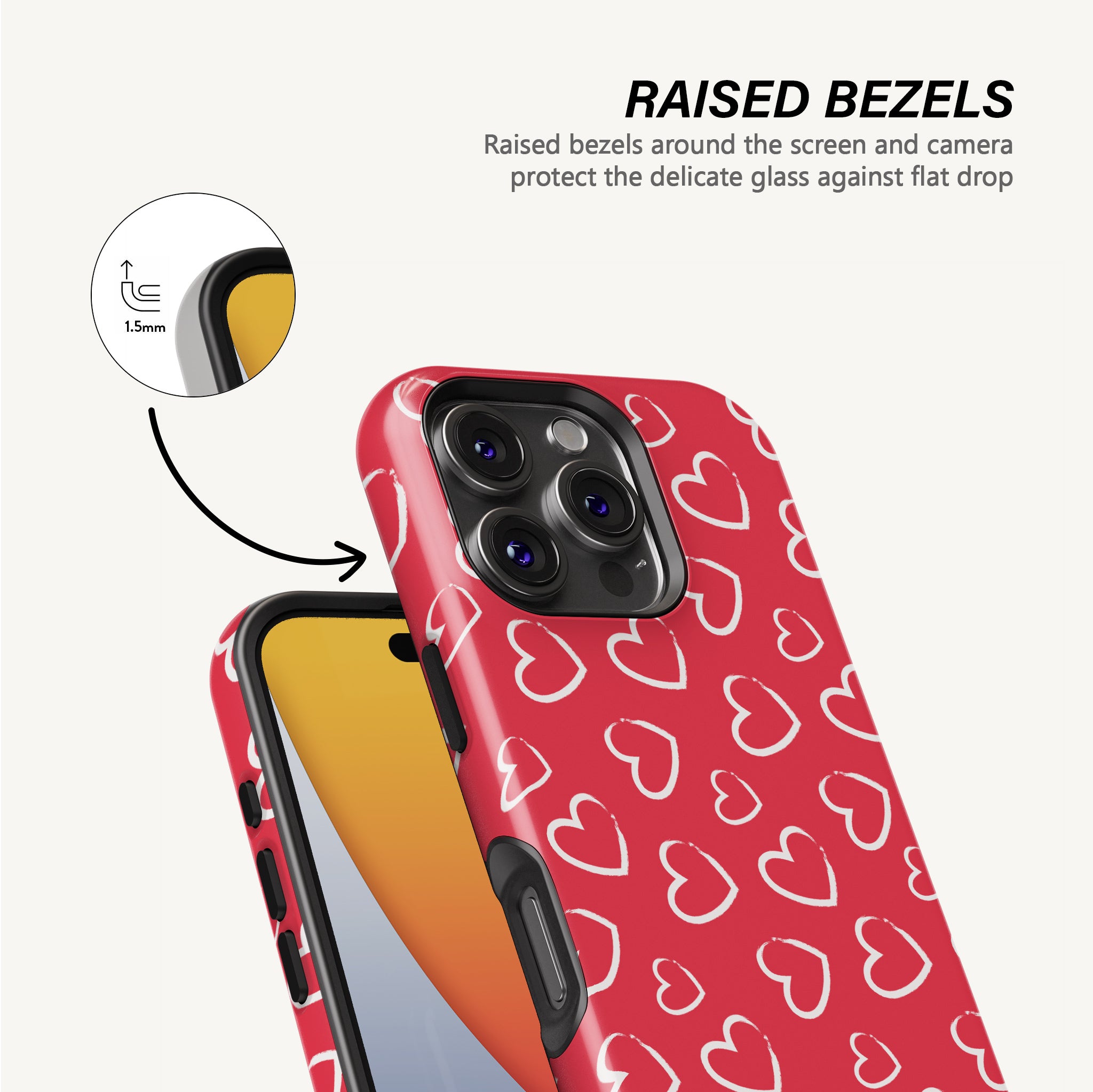 Bold Hearts Case - Tough MagSafe
