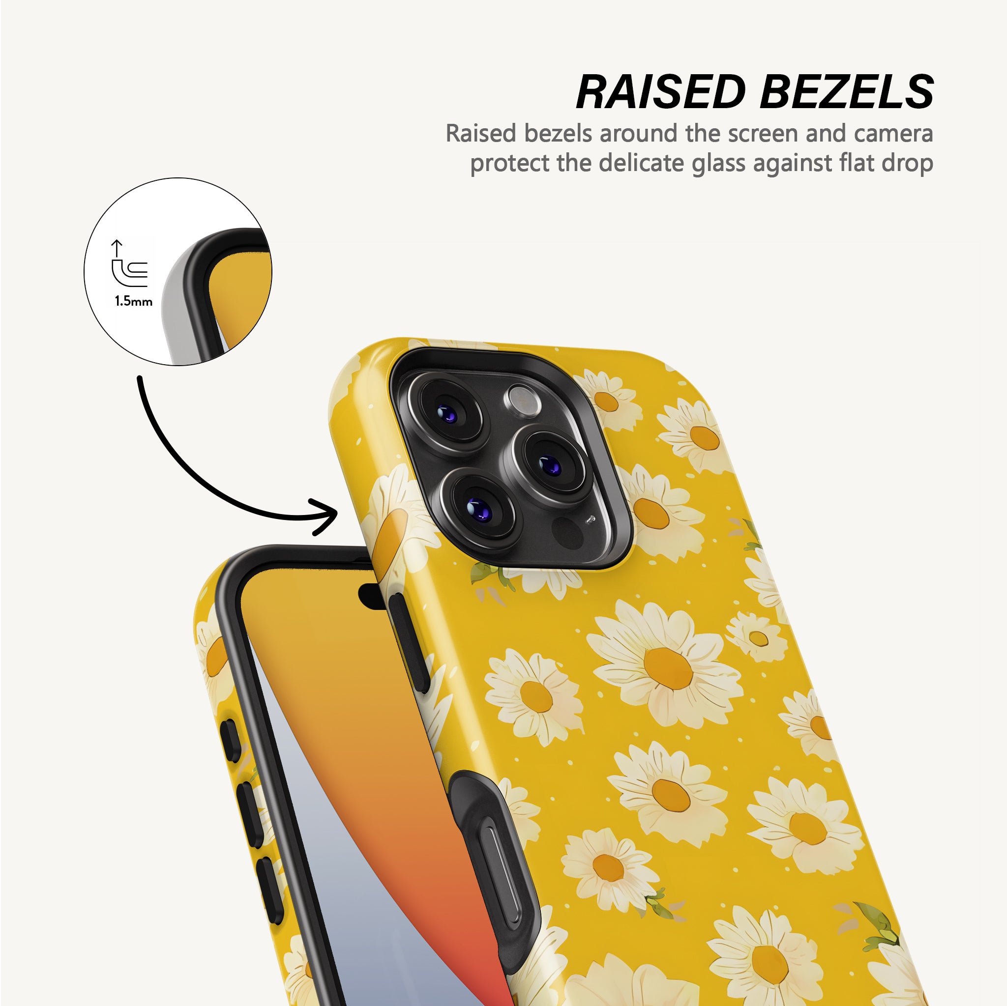 Yellow Flower Case - Tough MagSafe