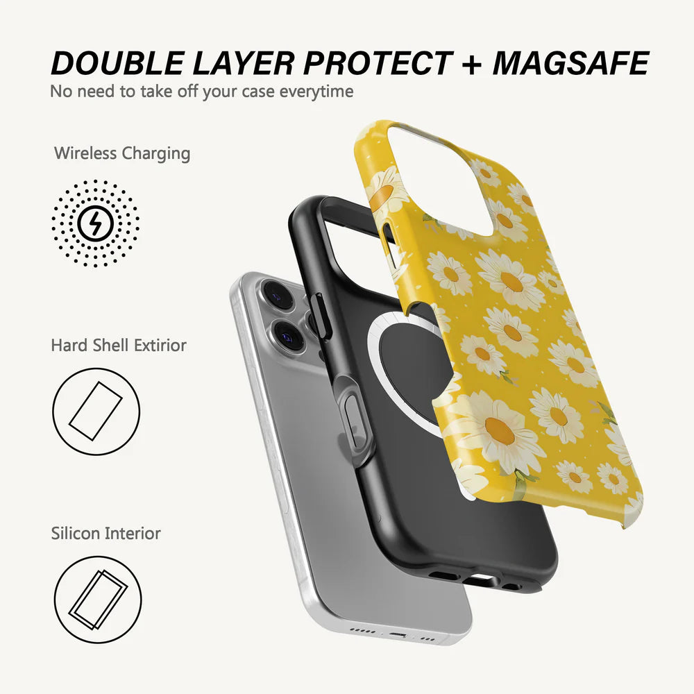 Yellow Flower Case - Tough MagSafe