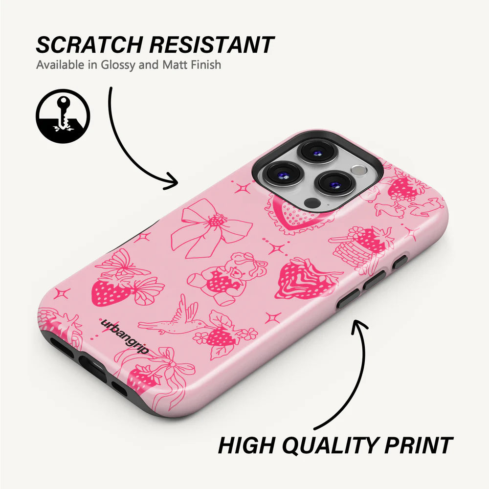 Strawberry Teddy Case - Tough MagSafe